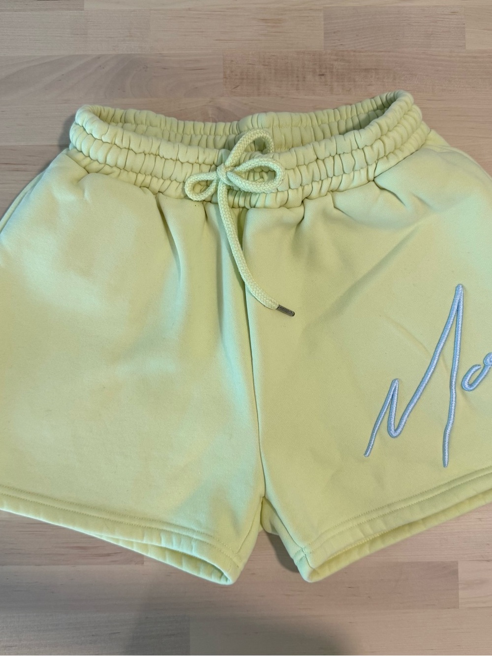 Strawberry Milk Mob Pastel Yellow Drawstring Lounge Shorts